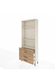 Arges Dolap 3 Raflı 3 Çekmeceli 88x30x221 - S30M063V3A