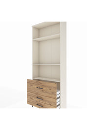 Arges Dolap 3 Raflı 3 Çekmeceli 88x30x221 - S30M063V3A