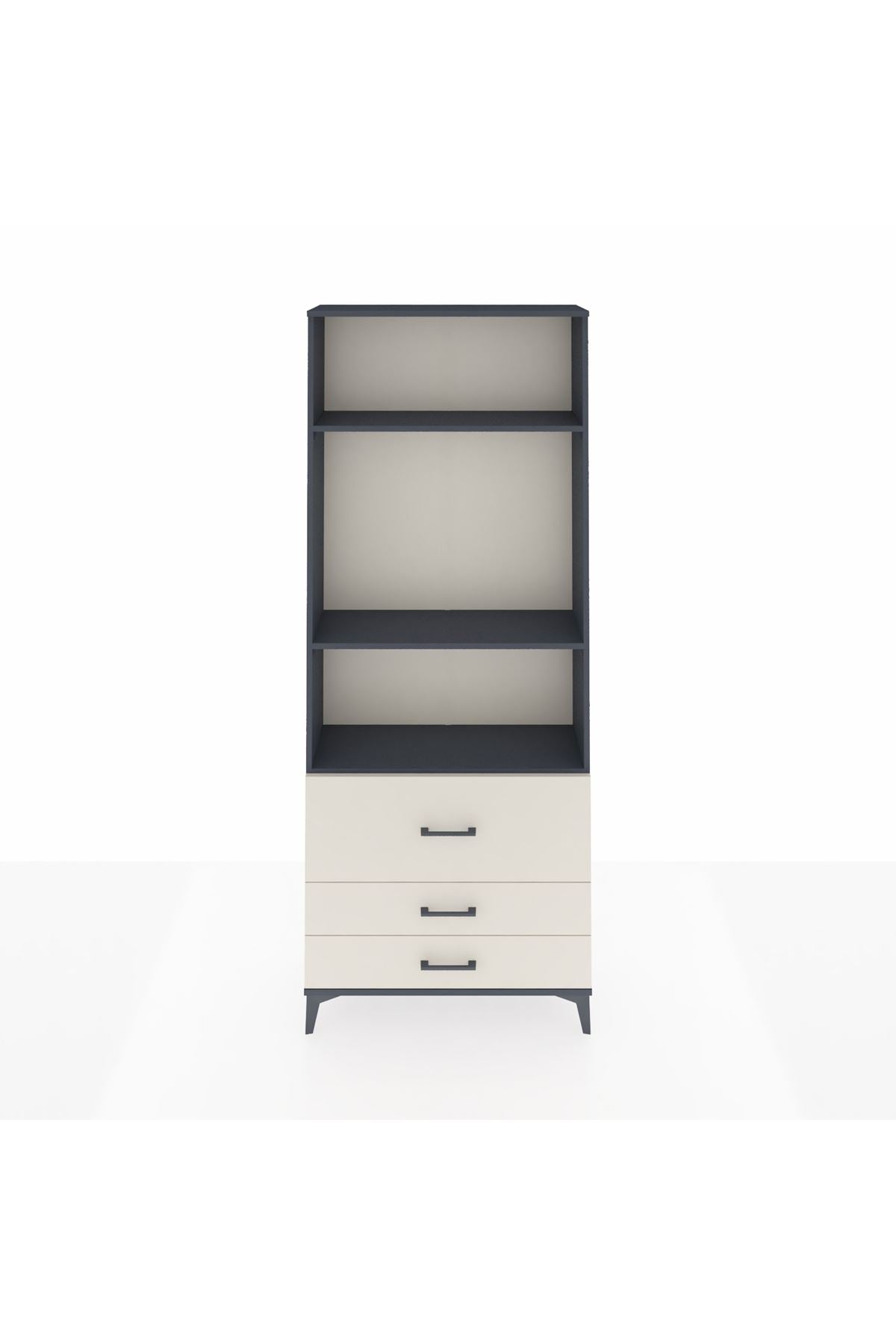 Arges Dolap 3 Raflı 3 Çekmeceli 88x30x221 - S30M063V4A