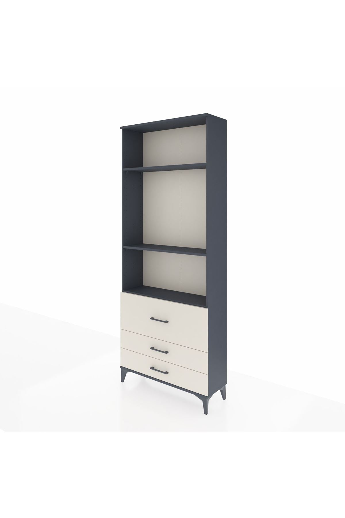 Arges Dolap 3 Raflı 3 Çekmeceli 88x30x221 - S30M063V4A