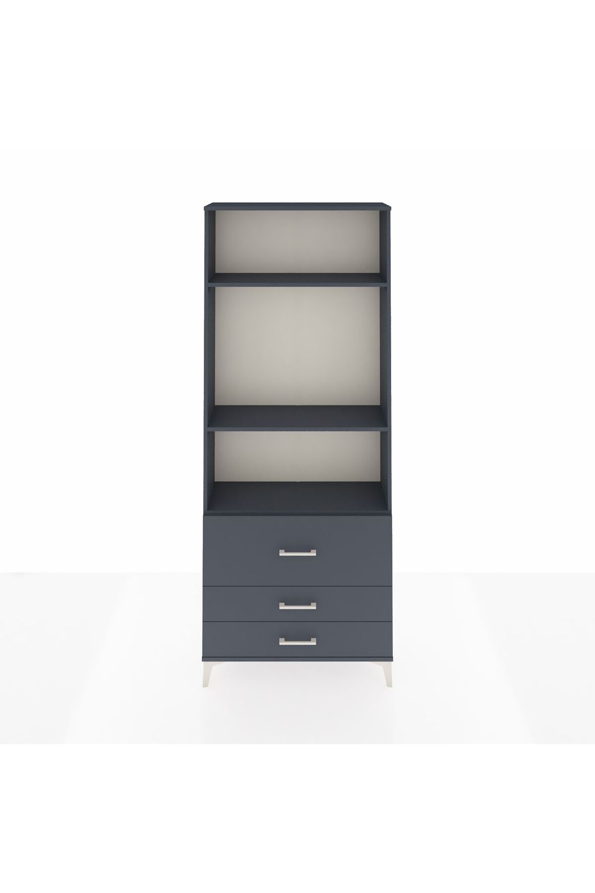Arges Dolap 3 Raflı 3 Çekmeceli 88x30x221 - S30M063V5A