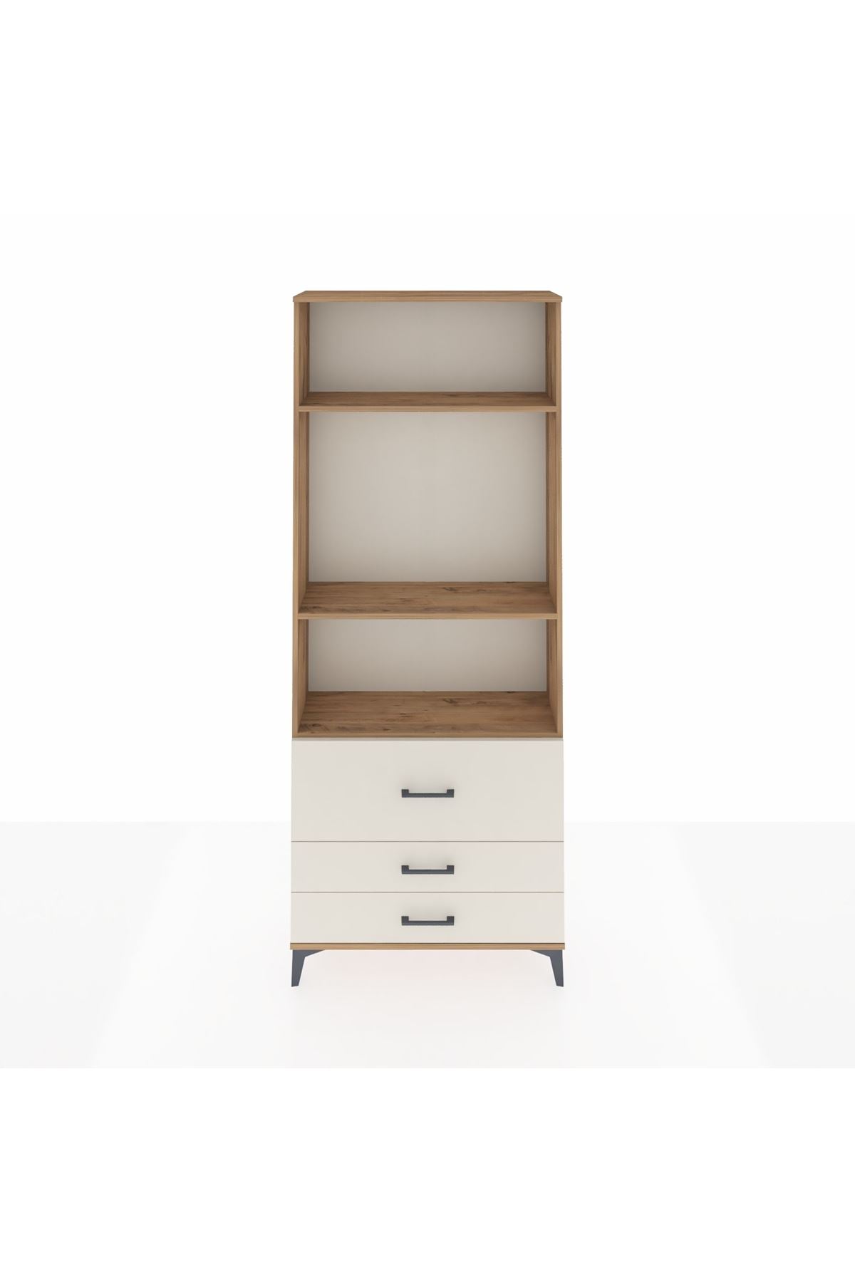 Arges Dolap 3 Raflı 3 Çekmeceli 88x30x221 - S30M063V7A