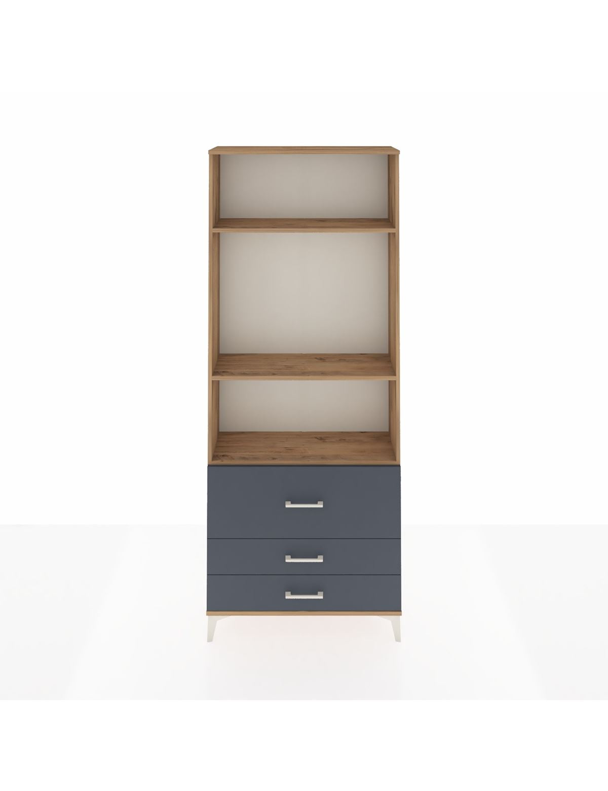 Arges Dolap 3 Raflı 3 Çekmeceli 88x30x221 - S30M063V8A