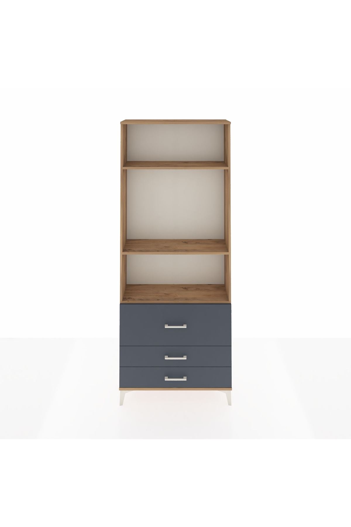 Arges Dolap 3 Raflı 3 Çekmeceli 88x30x221 - S30M063V8A