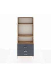 Arges Dolap 3 Raflı 3 Çekmeceli 88x30x221 - S30M063V8A