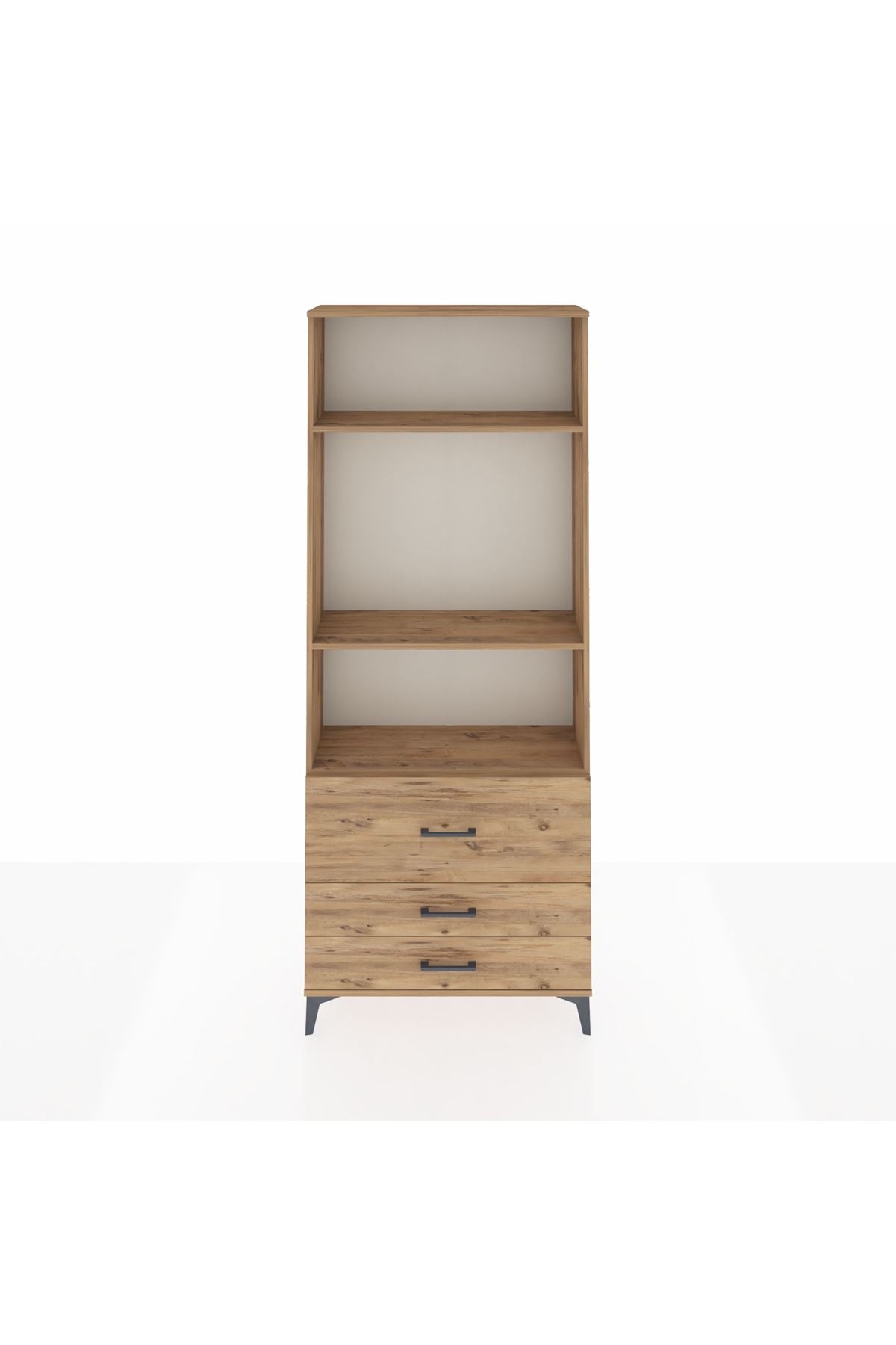 Arges Dolap 3 Raflı 3 Çekmeceli 88x30x221 - S30M063V9A
