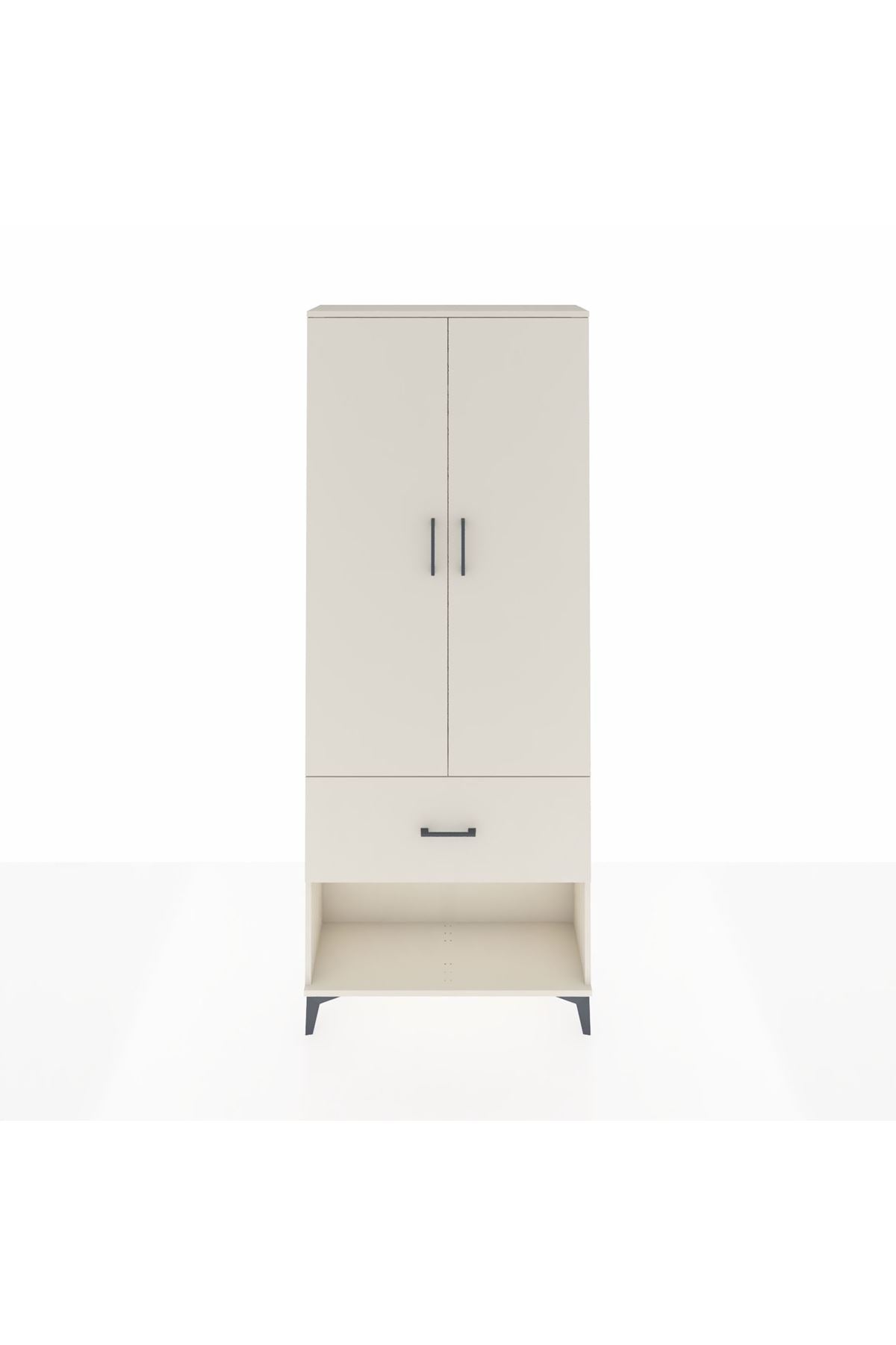 Arges Dolap 2 Raflı Tek Çekmeceli Tek Askılı 88x30x221 - S30M064V1A