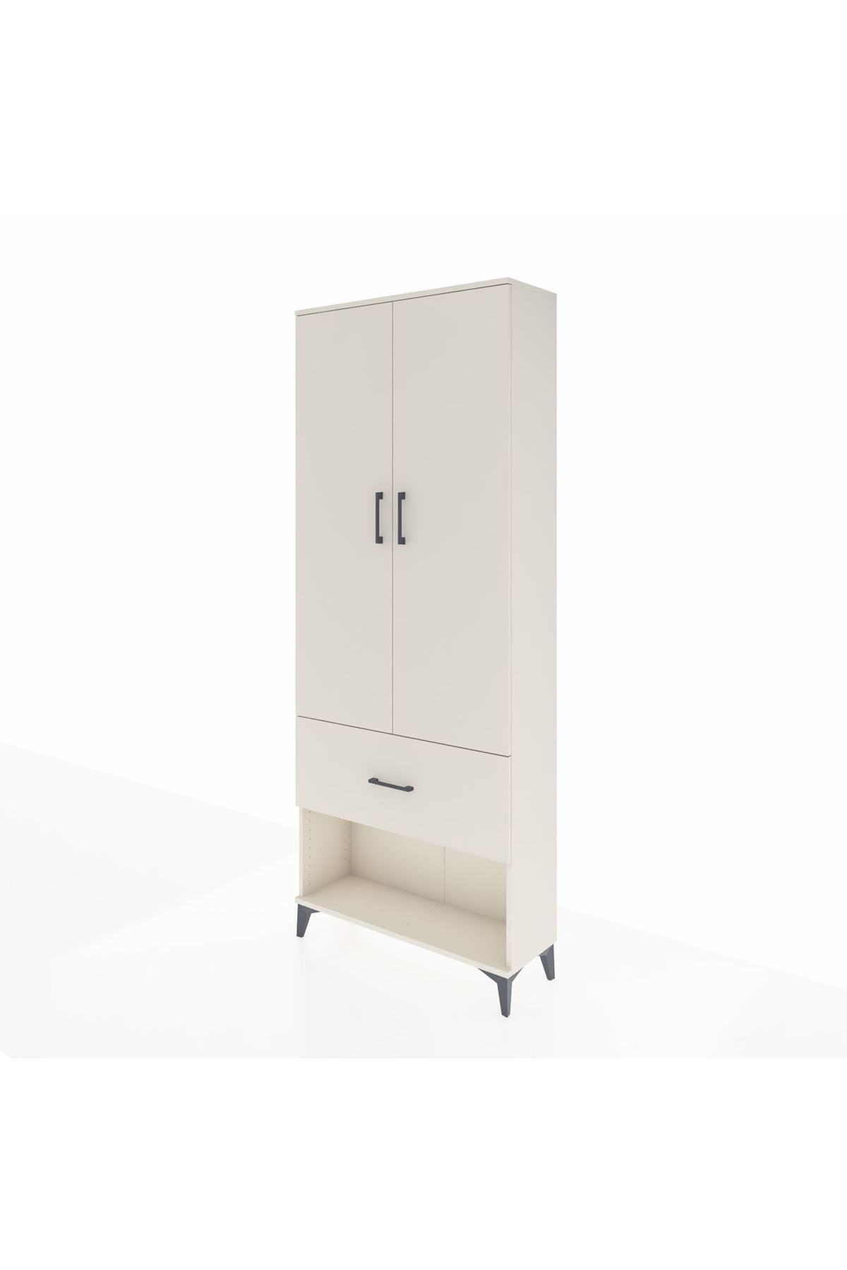 Arges Dolap 2 Raflı Tek Çekmeceli Tek Askılı 88x30x221 - S30M064V1A