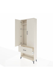 Arges Dolap 2 Raflı Tek Çekmeceli Tek Askılı 88x30x221 - S30M064V1A