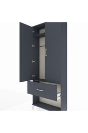 Arges Dolap 2 Raflı Tek Çekmeceli Tek Askılı 88x30x221 - S30M064V5A