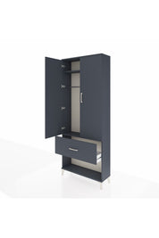 Arges Dolap 2 Raflı Tek Çekmeceli Tek Askılı 88x30x221 - S30M064V5A