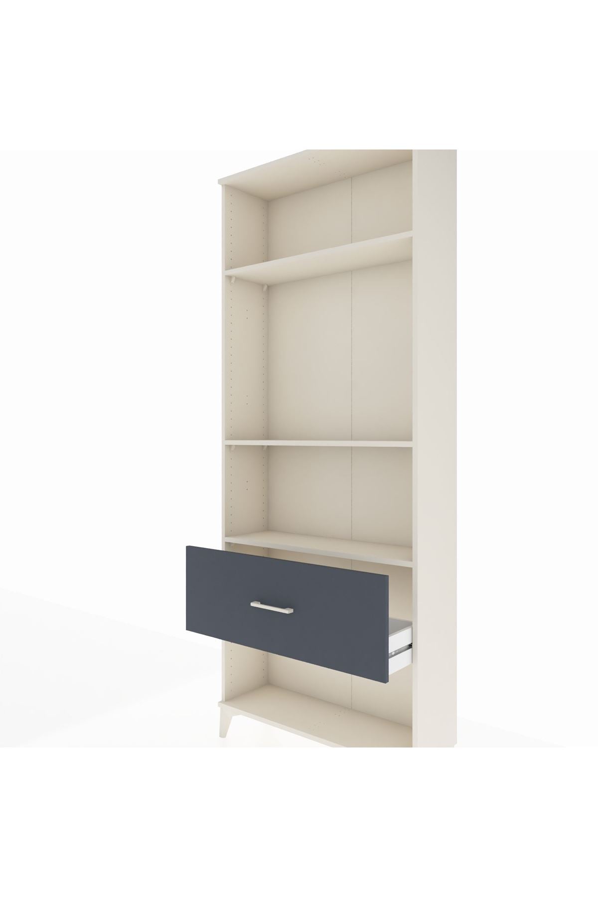 Arges Dolap 3 Raflı Tek Çekmeceli 88x30x221 - S30M066V2A