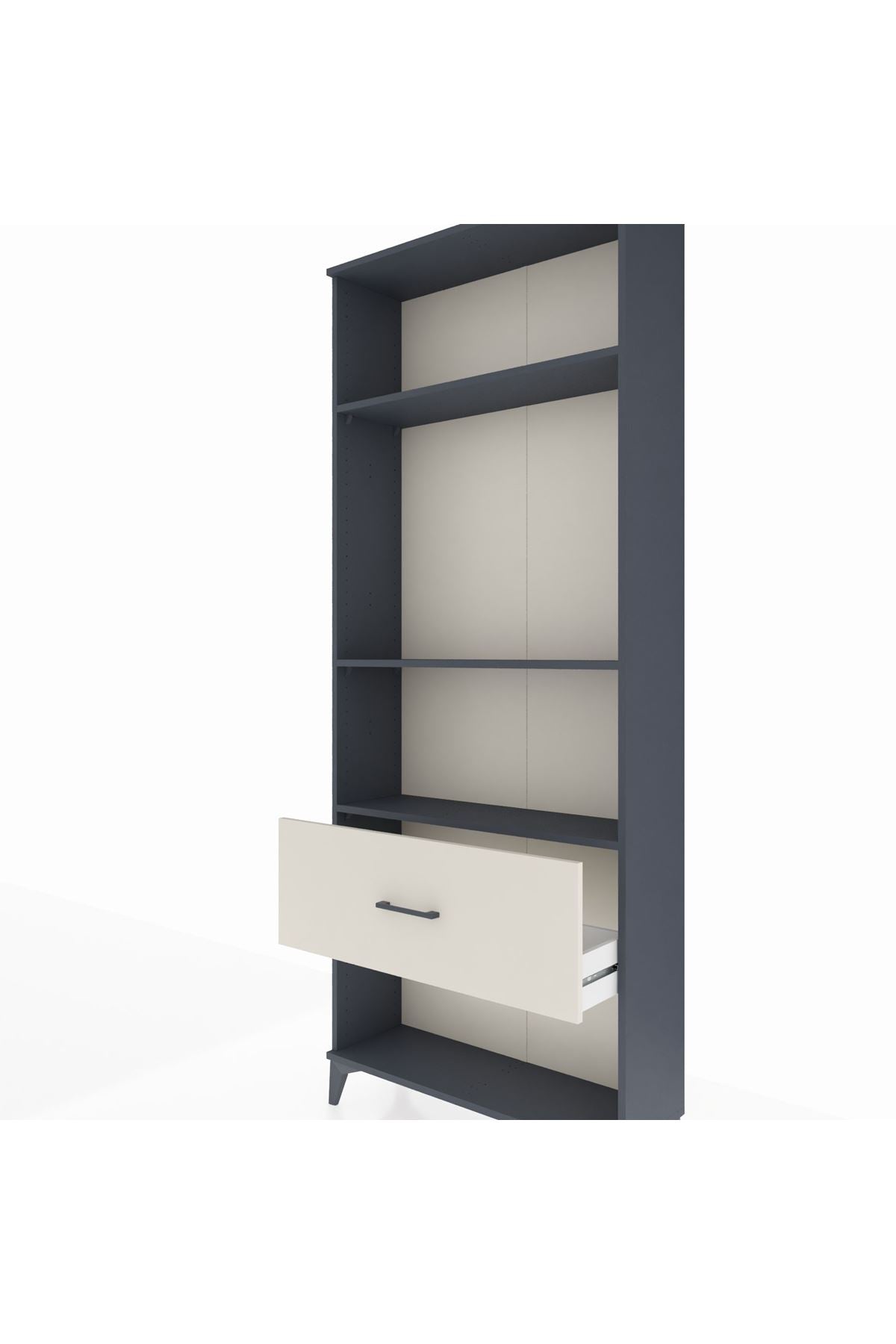Arges Dolap 3 Raflı Tek Çekmeceli 88x30x221 - S30M066V4A