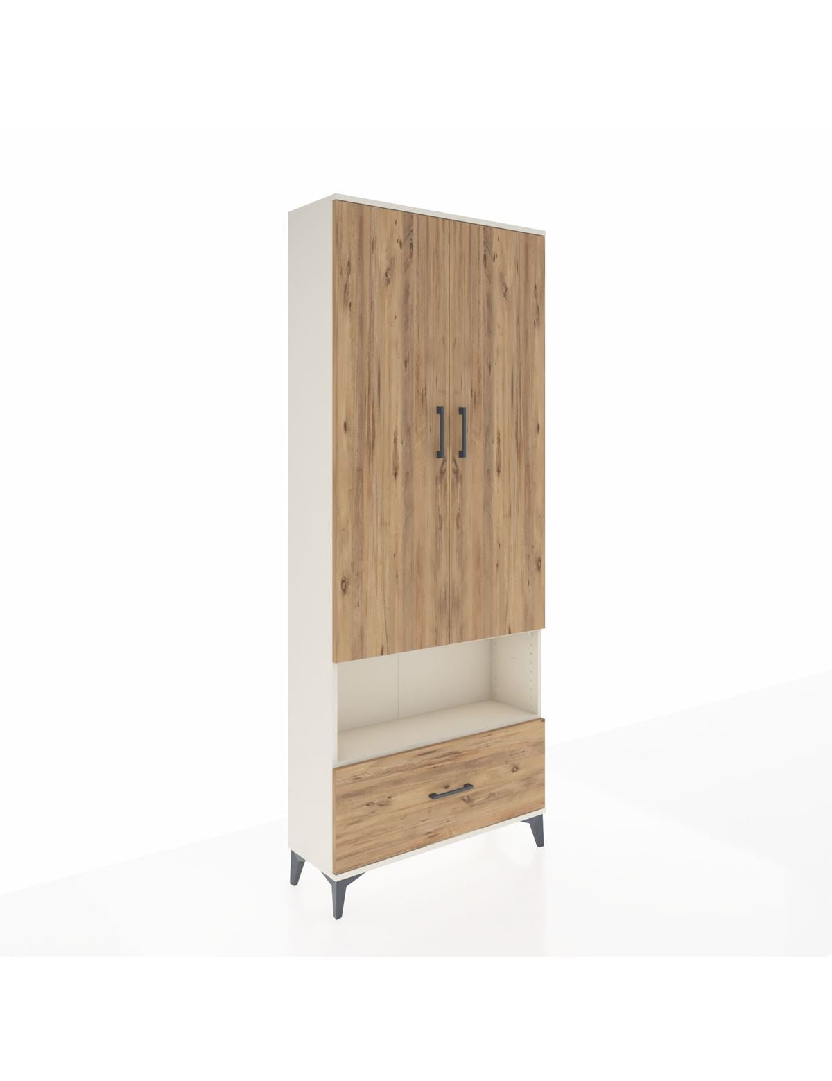 Arges Dolap 3 Raflı Tek Çekmeceli Tek Askılı 88x30x221 - S30M067V3A