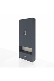 Arges Dolap 3 Raflı Tek Çekmeceli Tek Askılı 88x30x221 - S30M067V5A