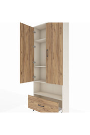 Arges Dolap 4 Raflı Tek Çekmeceli 2 Kapaklı 88x30x221 - S30M068V3A