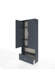 Arges Dolap 4 Raflı Tek Çekmeceli 2 Kapaklı 88x30x221 - S30M068V5A
