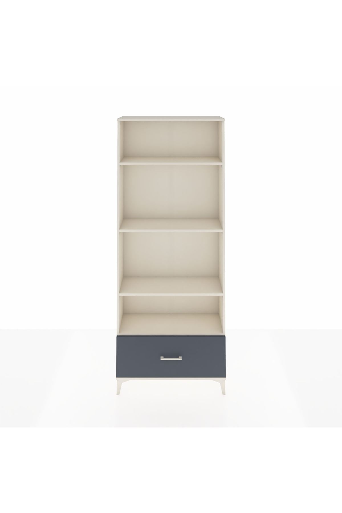 Arges Dolap 4 Raflı Tek Çekmeceli 88x30x221 - S30M069V2A