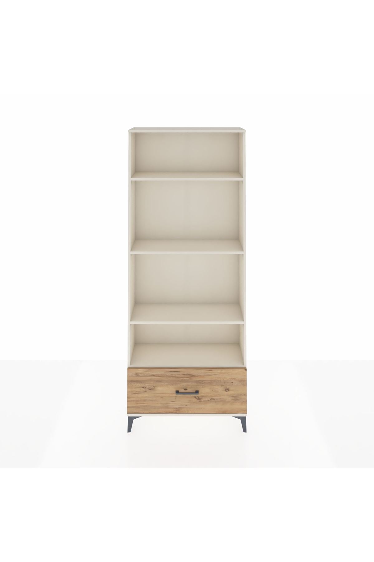 Arges Dolap 4 Raflı Tek Çekmeceli 88x30x221 - S30M069V3A
