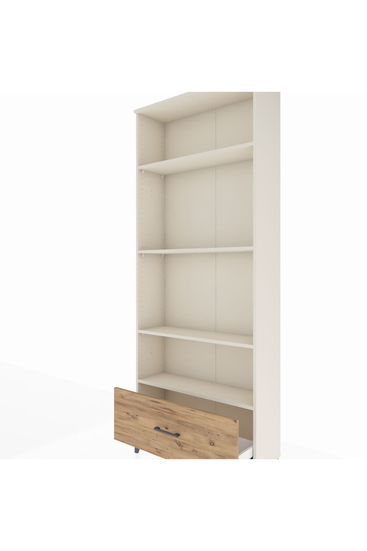 Arges Dolap 4 Raflı Tek Çekmeceli 88x30x221 - S30M069V3A