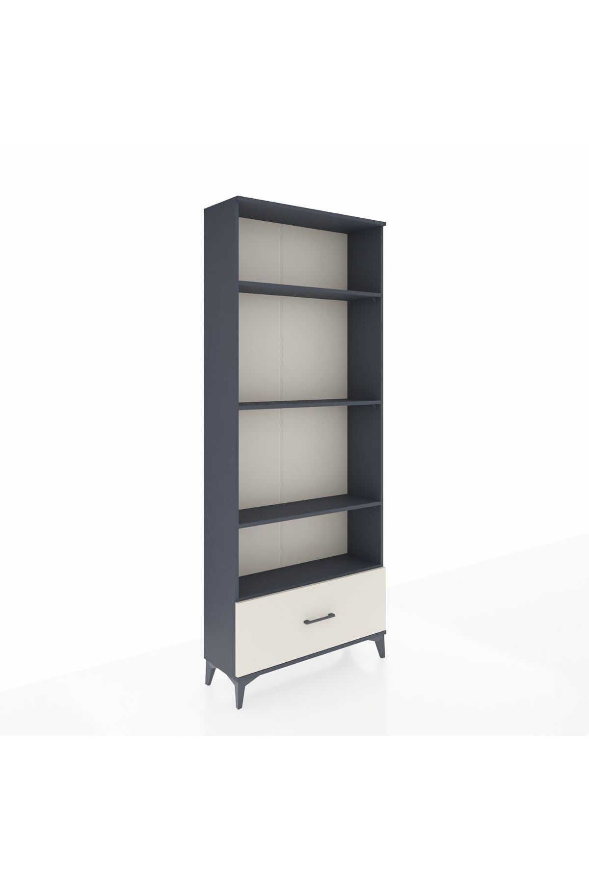 Arges Dolap 4 Raflı Tek Çekmeceli 88x30x221 - S30M069V4A