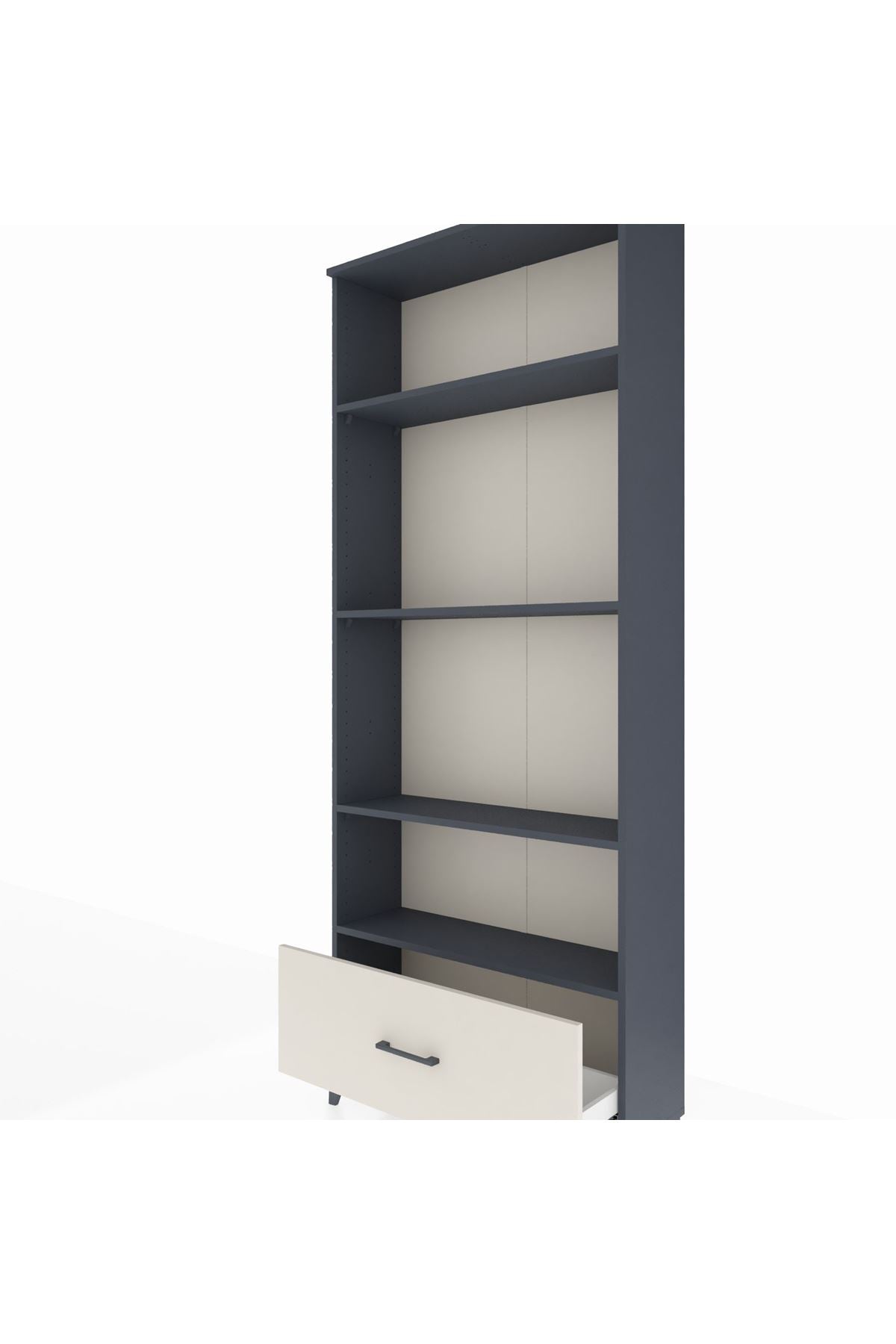 Arges Dolap 4 Raflı Tek Çekmeceli 88x30x221 - S30M069V4A