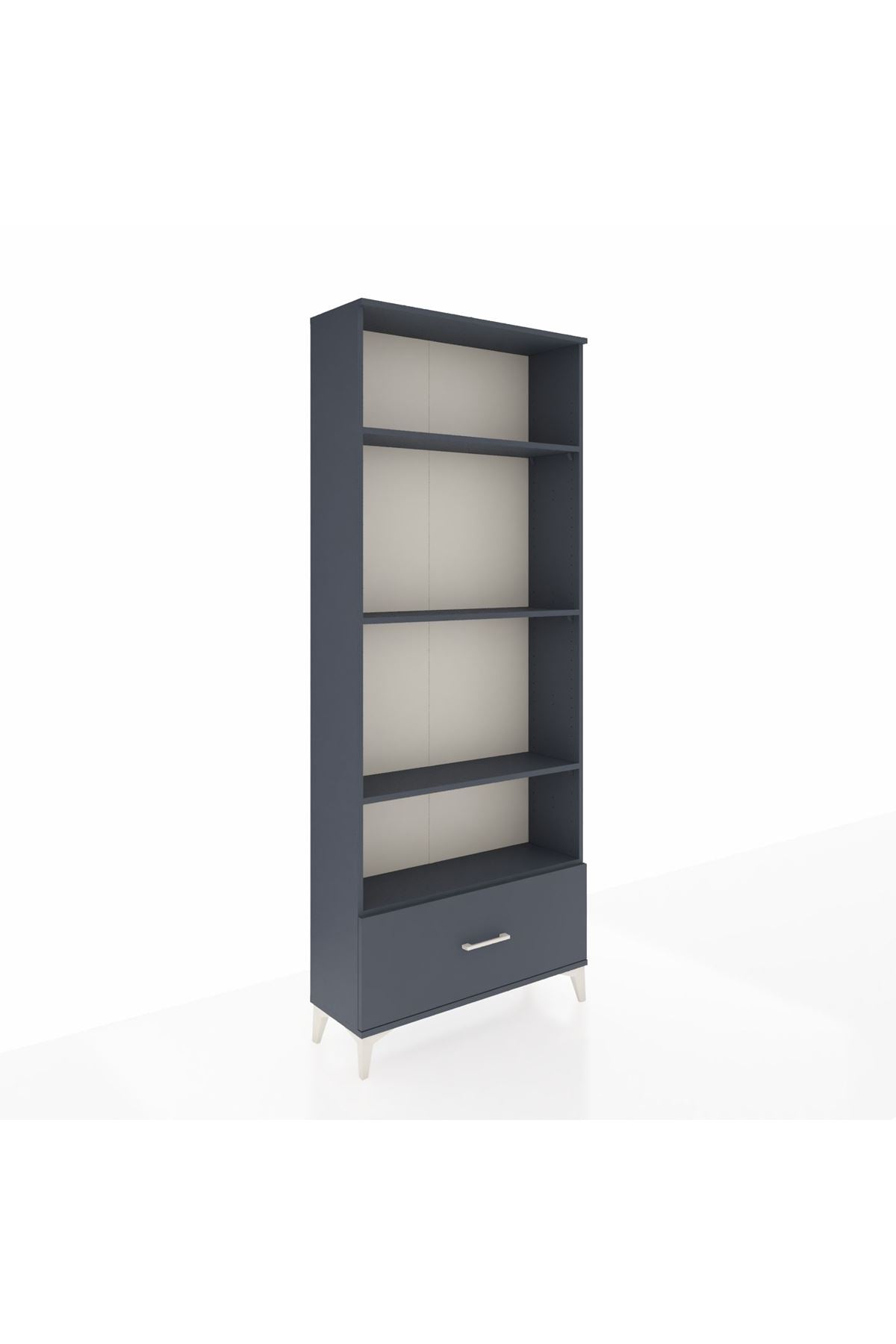 Arges Dolap 4 Raflı Tek Çekmeceli 88x30x221 - S30M069V5A