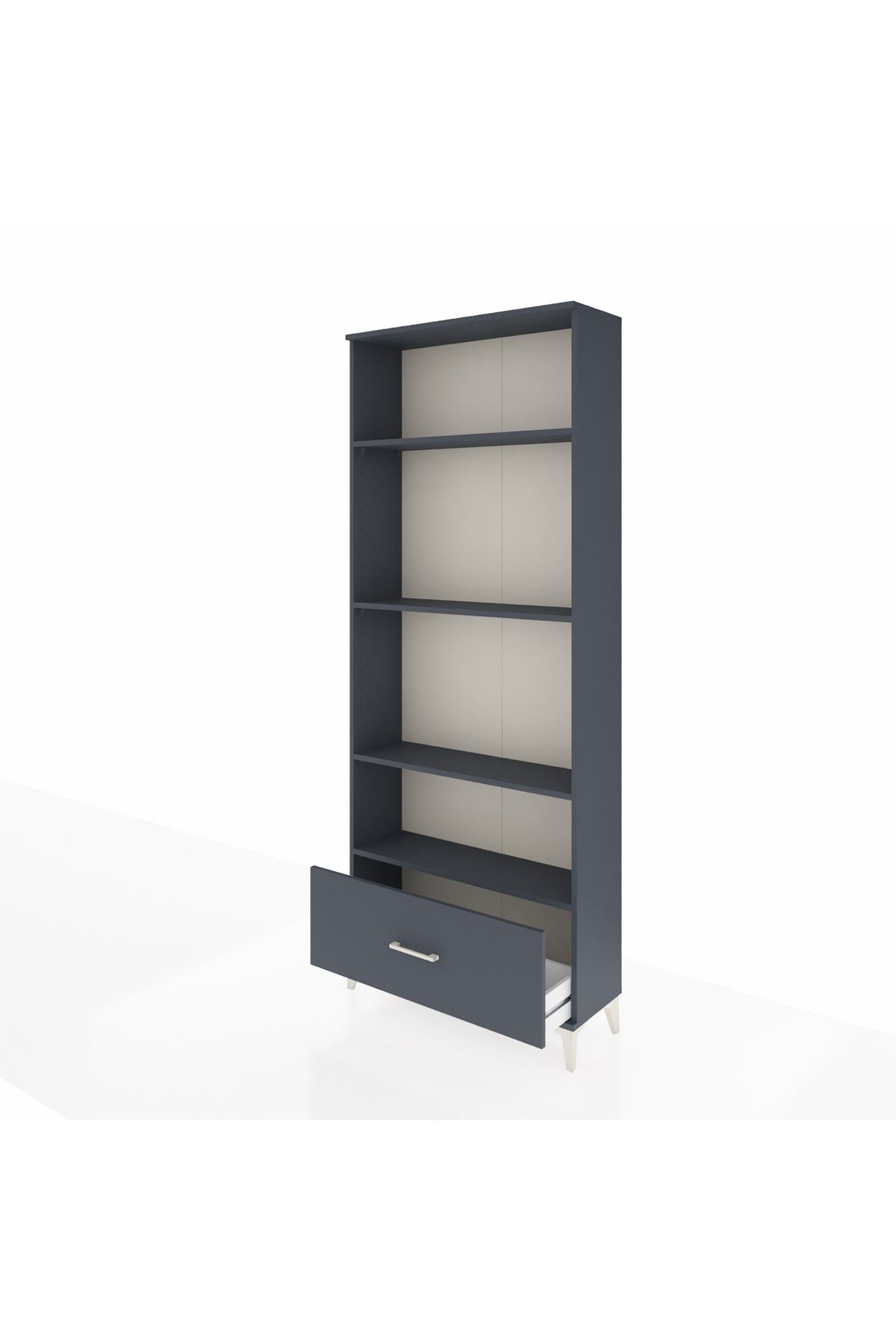 Arges Dolap 4 Raflı Tek Çekmeceli 88x30x221 - S30M069V5A