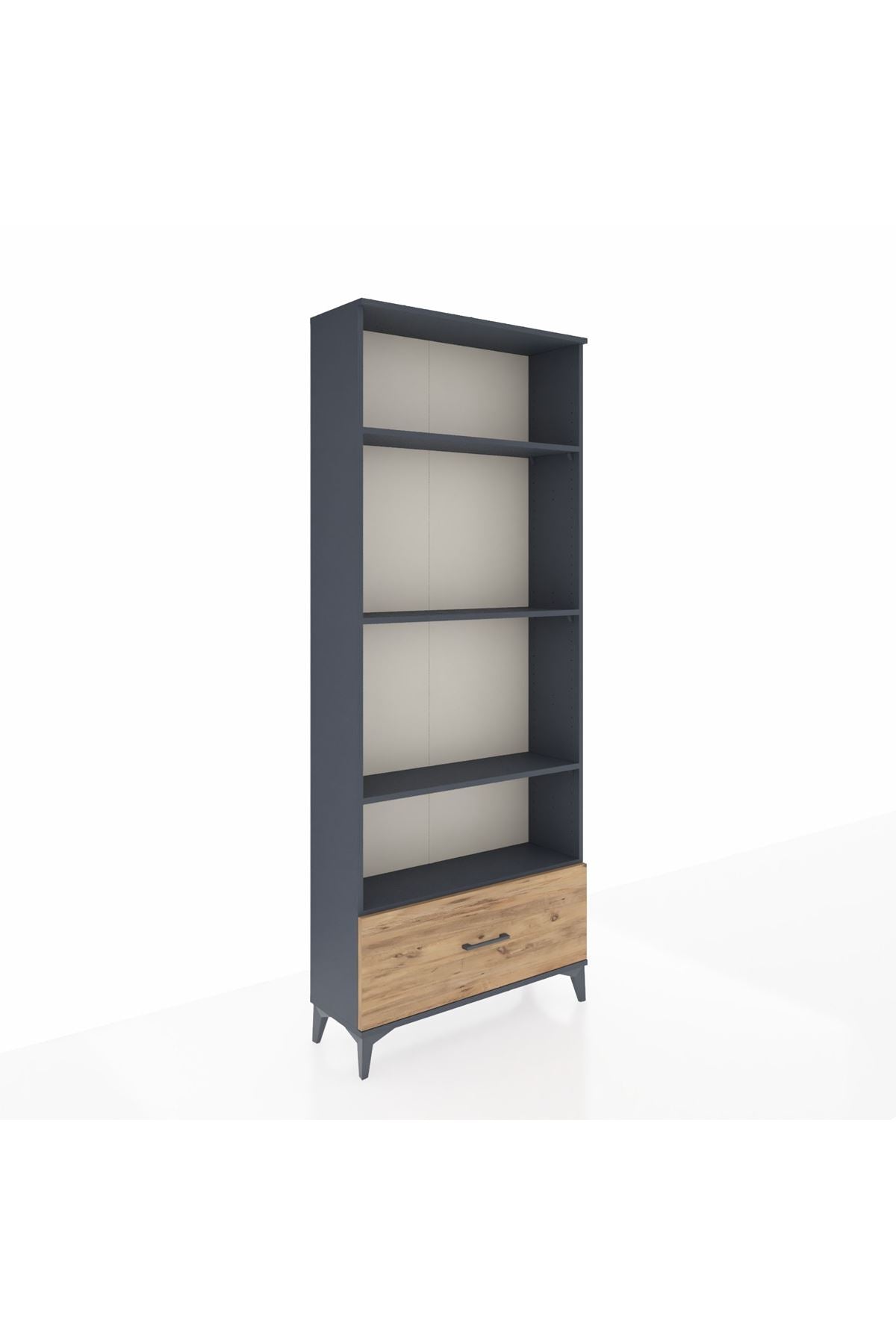 Arges Dolap 4 Raflı Tek Çekmeceli 88x30x221 - S30M069V6A