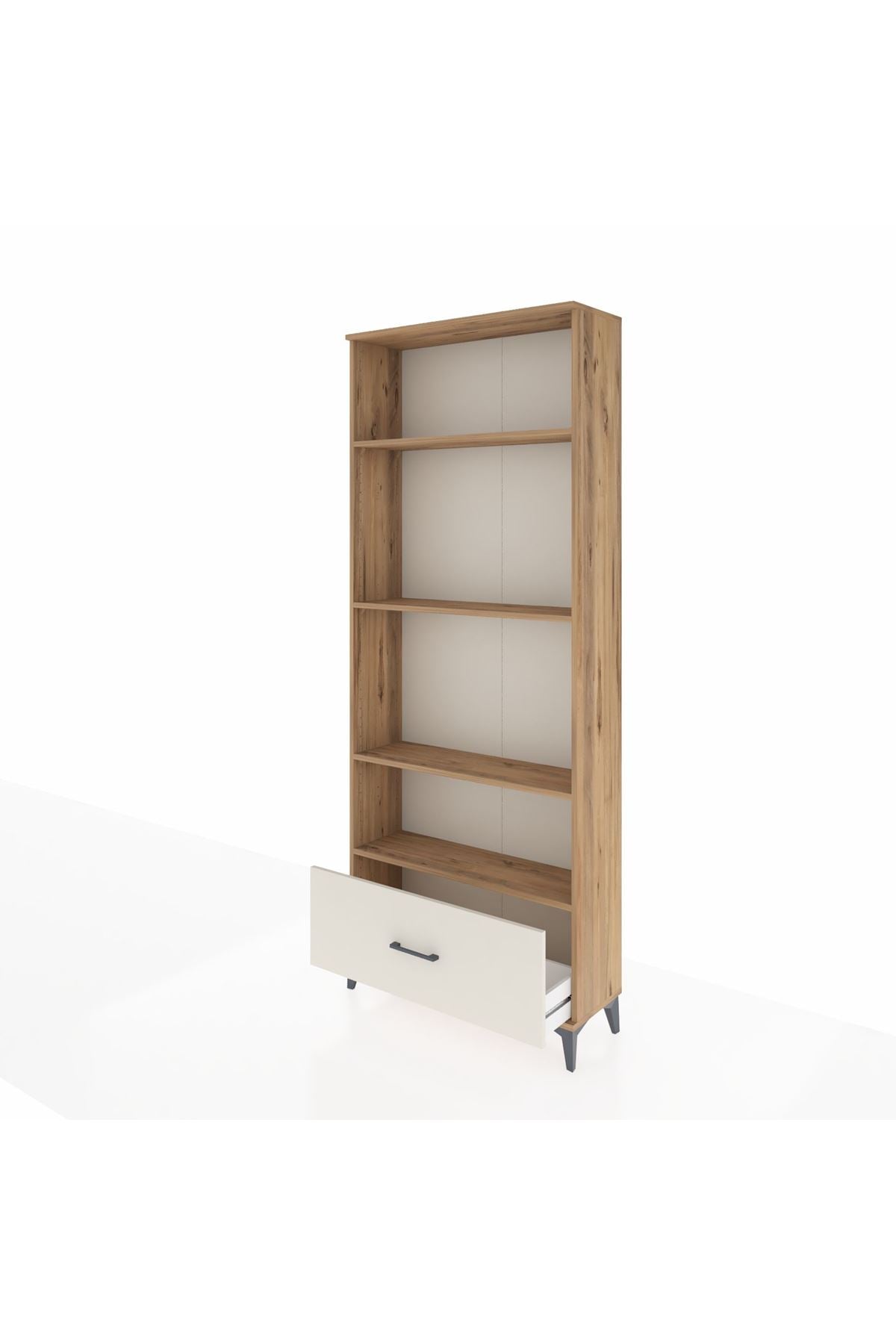 Arges Dolap 4 Raflı Tek Çekmeceli 88x30x221 - S30M069V7A