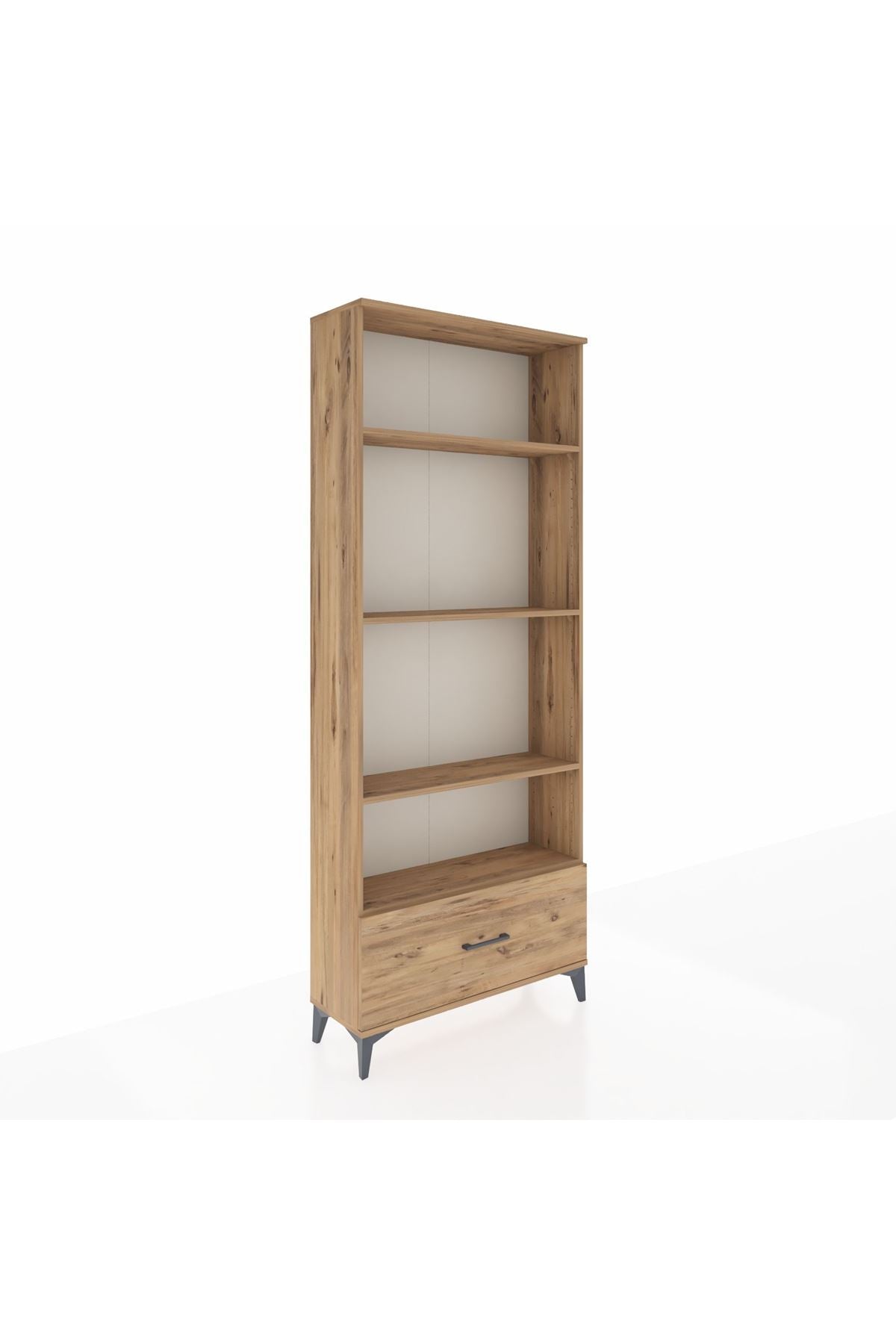 Arges Dolap 4 Raflı Tek Çekmeceli 88x30x221 - S30M069V9A
