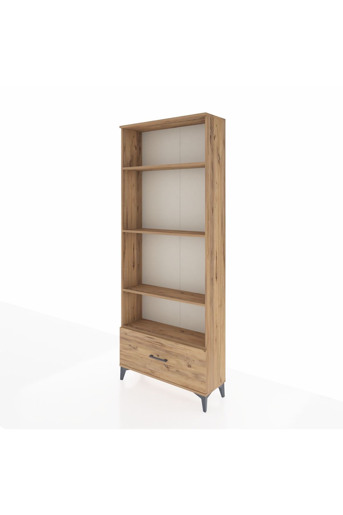 Arges Dolap 4 Raflı Tek Çekmeceli 88x30x221 - S30M069V9A