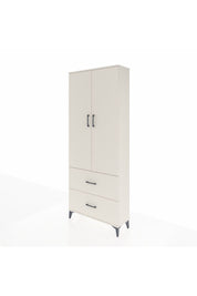 Arges Dolap 2 Raflı 2 Çekmeceli Tek Askılı 88x30x221 - S30M070V1A