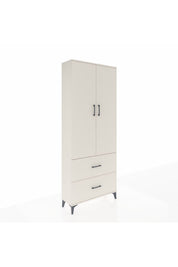 Arges Dolap 2 Raflı 2 Çekmeceli Tek Askılı 88x30x221 - S30M070V1A