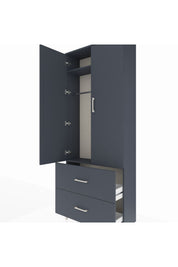 Arges Dolap 2 Raflı 2 Çekmeceli Tek Askılı 88x30x221 - S30M070V5A