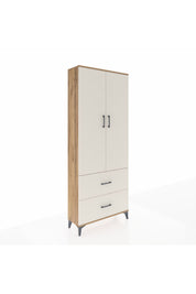 Arges Dolap 2 Raflı 2 Çekmeceli Tek Askılı 88x30x221 - S30M070V7A
