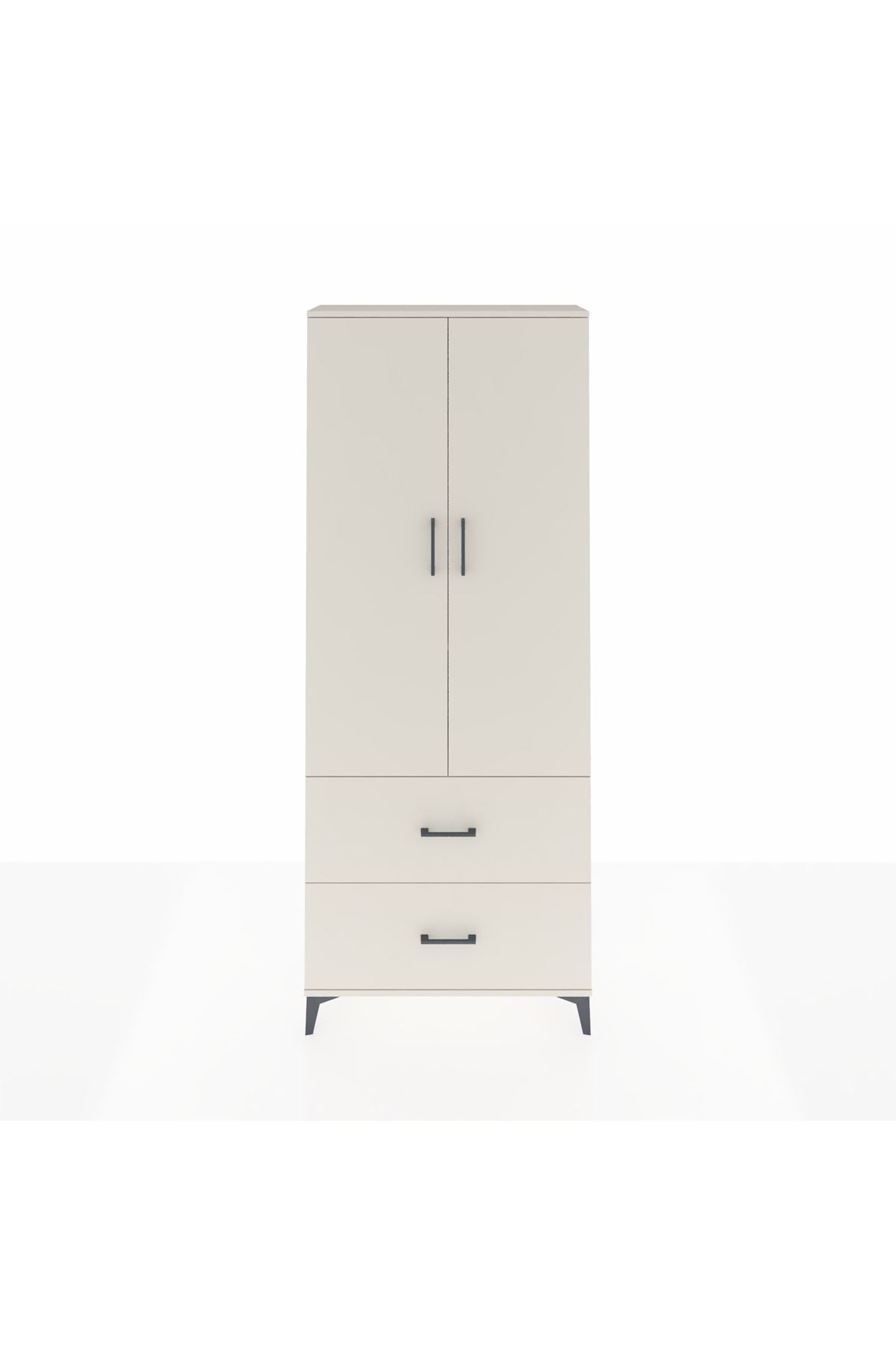 Arges Dolap 3 Raflı 2 Çekmeceli 2 Kapaklı 88x30x221 - S30M071V1A