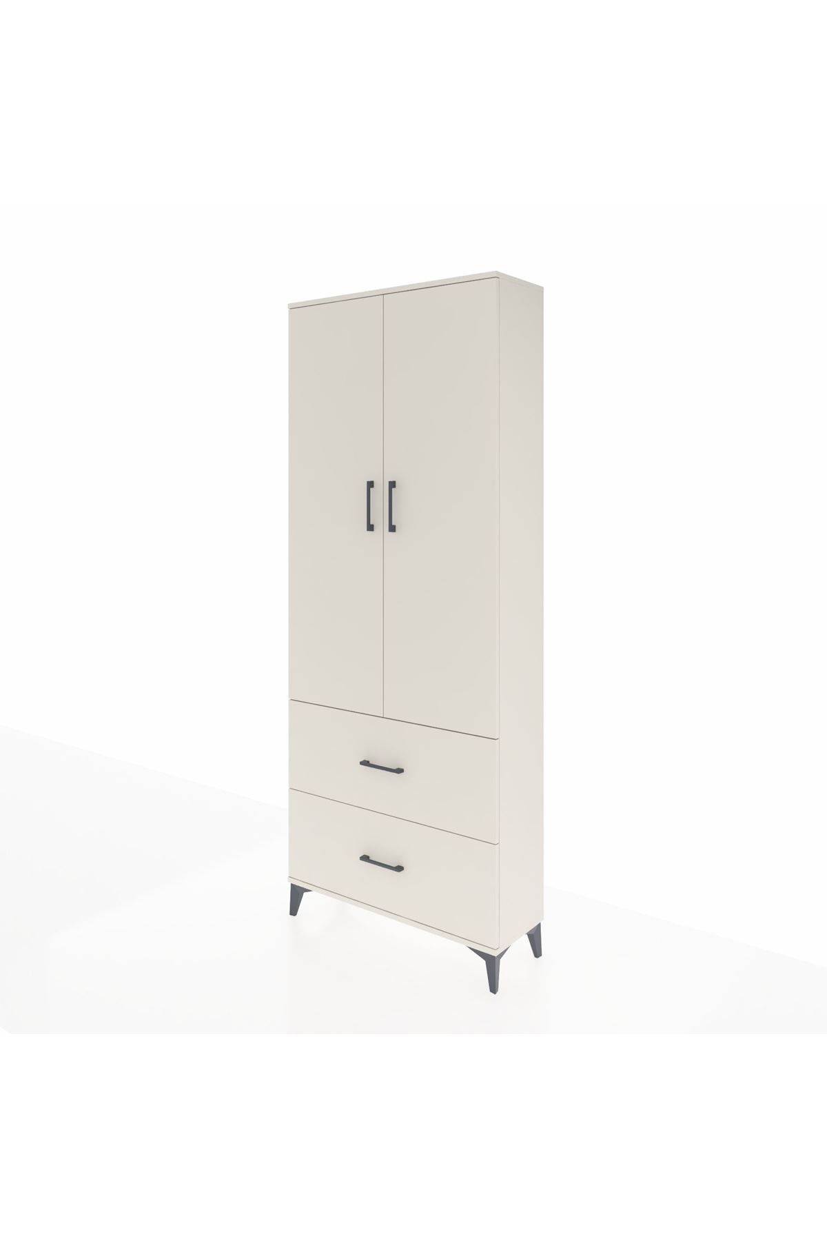 Arges Dolap 3 Raflı 2 Çekmeceli 2 Kapaklı 88x30x221 - S30M071V1A