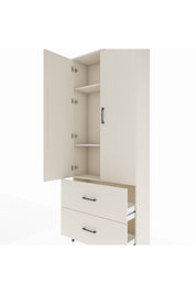 Arges Dolap 3 Raflı 2 Çekmeceli 2 Kapaklı 88x30x221 - S30M071V1A