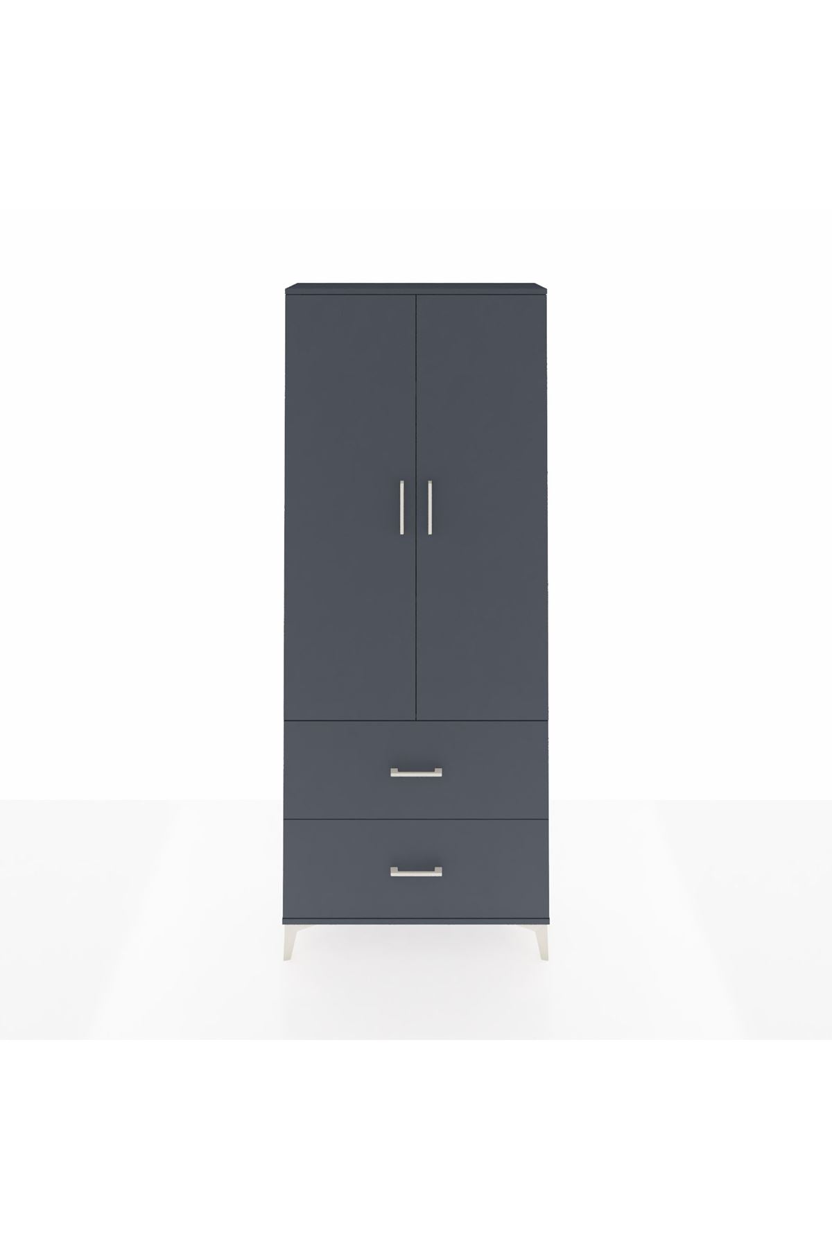 Arges Dolap 3 Raflı 2 Çekmeceli 2 Kapaklı 88x30x221 - S30M071V5A