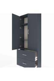Arges Dolap 3 Raflı 2 Çekmeceli 2 Kapaklı 88x30x221 - S30M071V5A