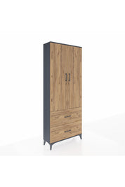 Arges Dolap 3 Raflı 2 Çekmeceli 2 Kapaklı 88x30x221 - S30M071V6A