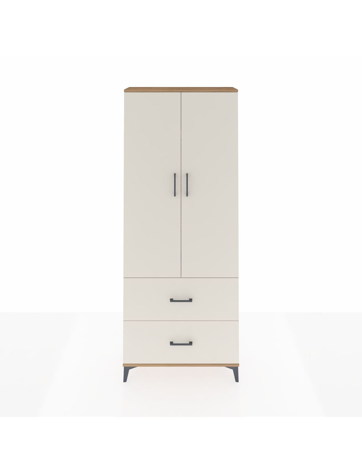 Arges Dolap 3 Raflı 2 Çekmeceli 2 Kapaklı 88x30x221 - S30M071V7A