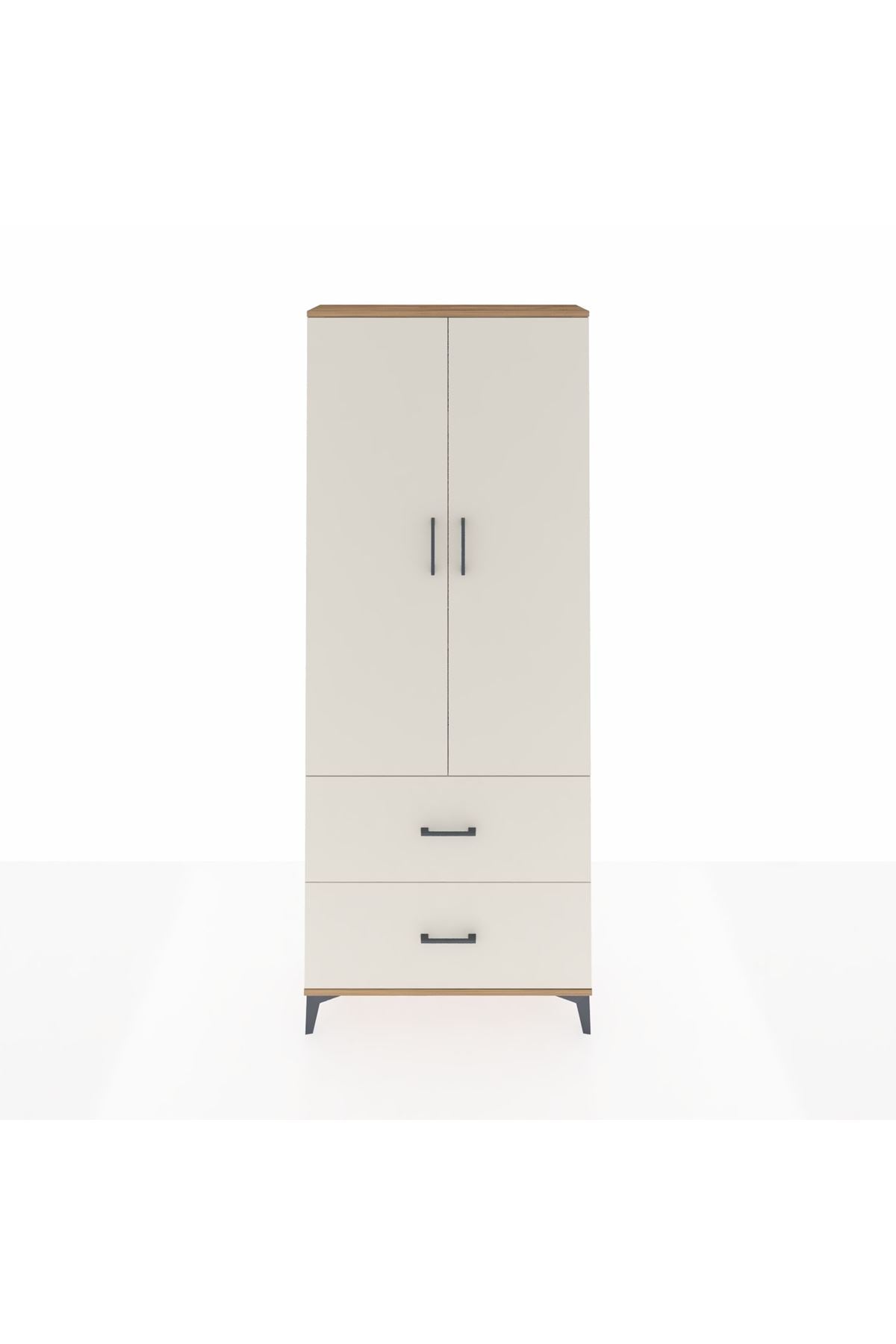 Arges Dolap 3 Raflı 2 Çekmeceli 2 Kapaklı 88x30x221 - S30M071V7A