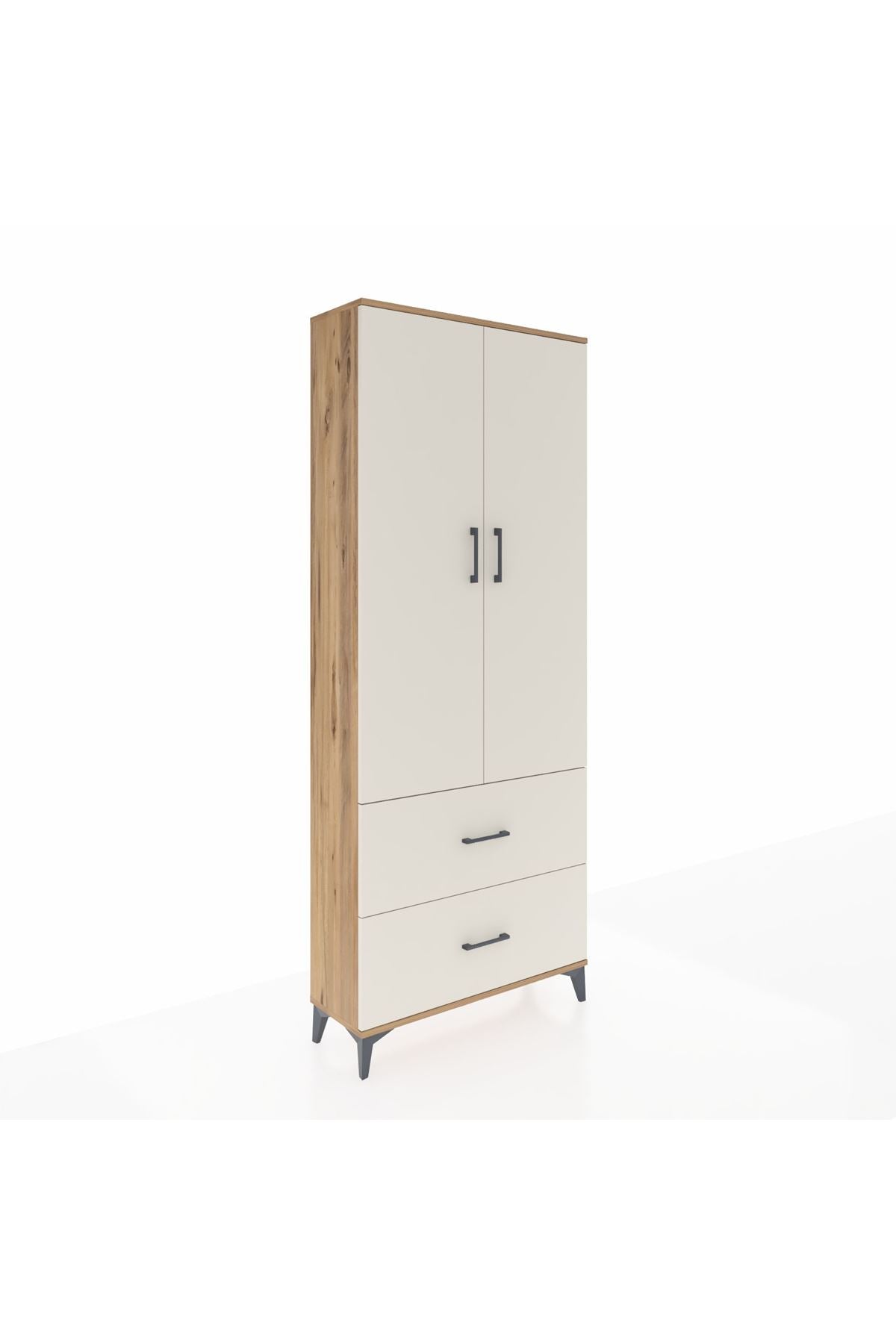 Arges Dolap 3 Raflı 2 Çekmeceli 2 Kapaklı 88x30x221 - S30M071V7A