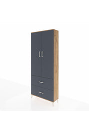Arges Dolap 3 Raflı 2 Çekmeceli 2 Kapaklı 88x30x221 - S30M071V8A