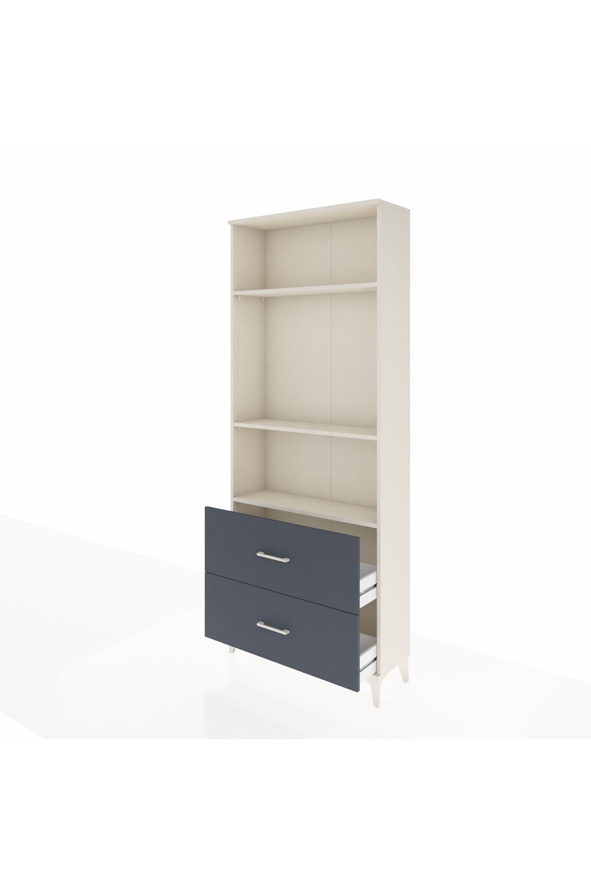 Arges Dolap 3 Raflı 2 Çekmeceli 88x30x221 - S30M072V2A