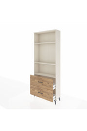 Arges Dolap 3 Raflı 2 Çekmeceli 88x30x221 - S30M072V3A
