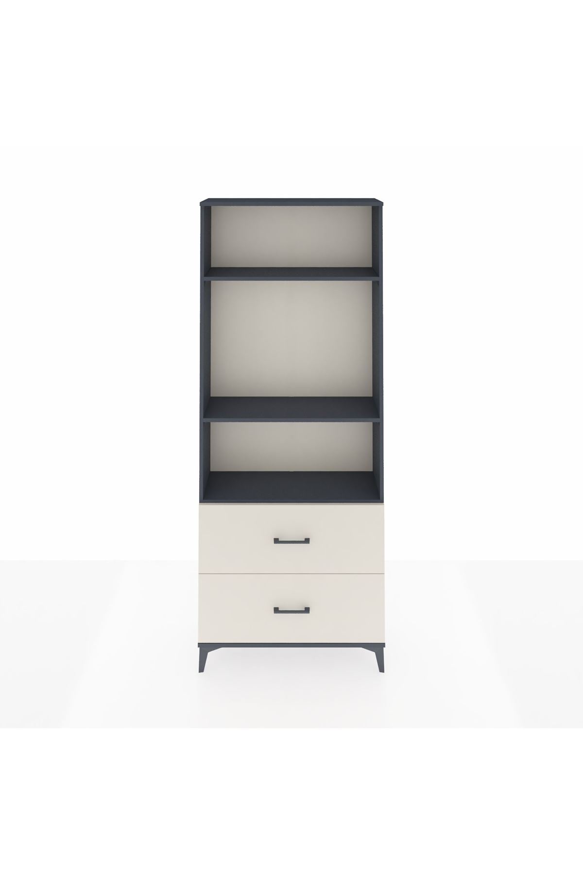 Arges Dolap 3 Raflı 2 Çekmeceli 88x30x221 - S30M072V4A