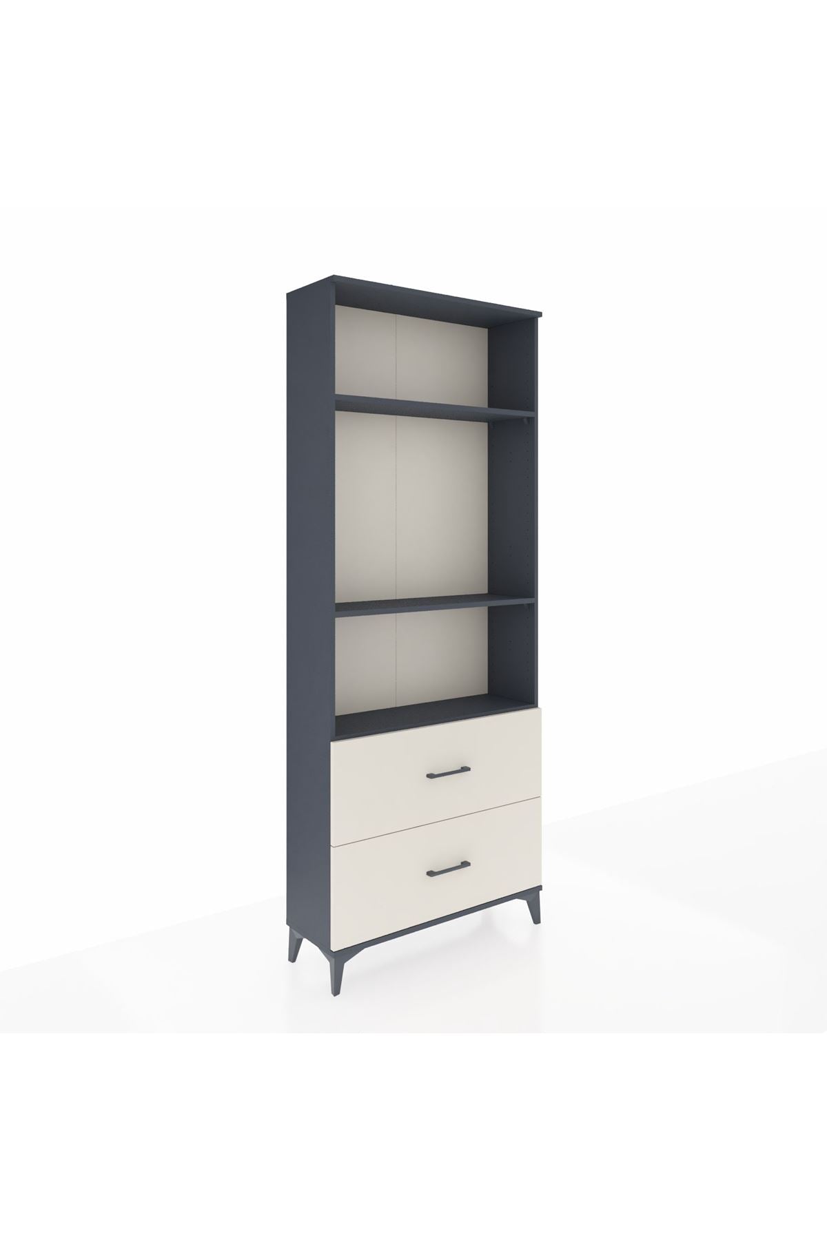 Arges Dolap 3 Raflı 2 Çekmeceli 88x30x221 - S30M072V4A